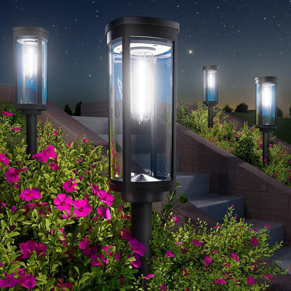 Solar Landscape Lights, 6 Pack, Cool White, IP65