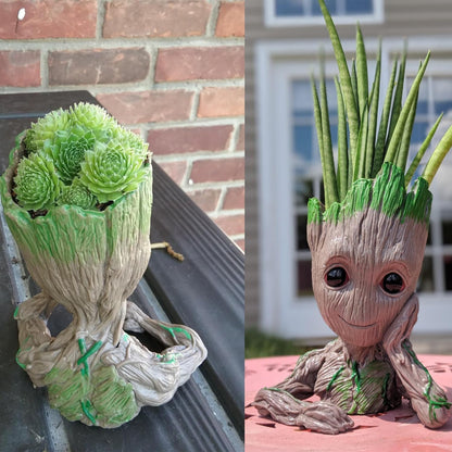 Baby Groot Pens Holder or Groot Planter Pot Perfect for Tiny Succulents 6"