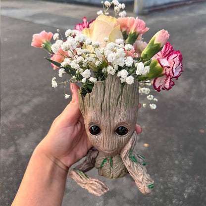 Baby Groot Pens Holder or Groot Planter Pot Perfect for Tiny Succulents 6"