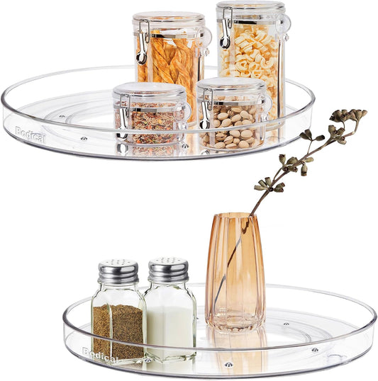 2 Pack Lazy Susan Organizer,10.6" Turntable Organizer for Pantry