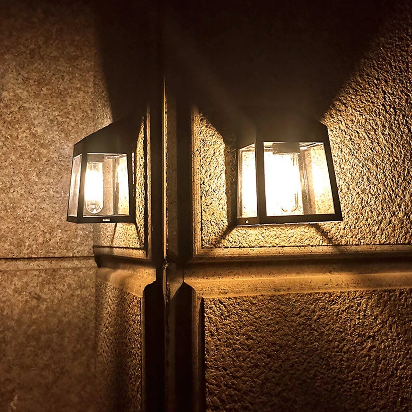 2Pc Solar Lights for Outside,Solar Security Lights,Solar Flood Lights,Outdoor Solar Lighting Stick on Wall,Solar Motion Lights