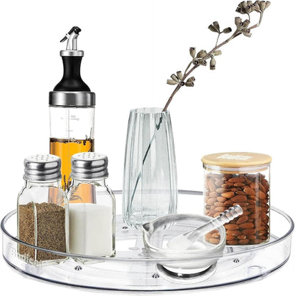 2 Pack Lazy Susan Organizer,10.6" Turntable Organizer for Pantry