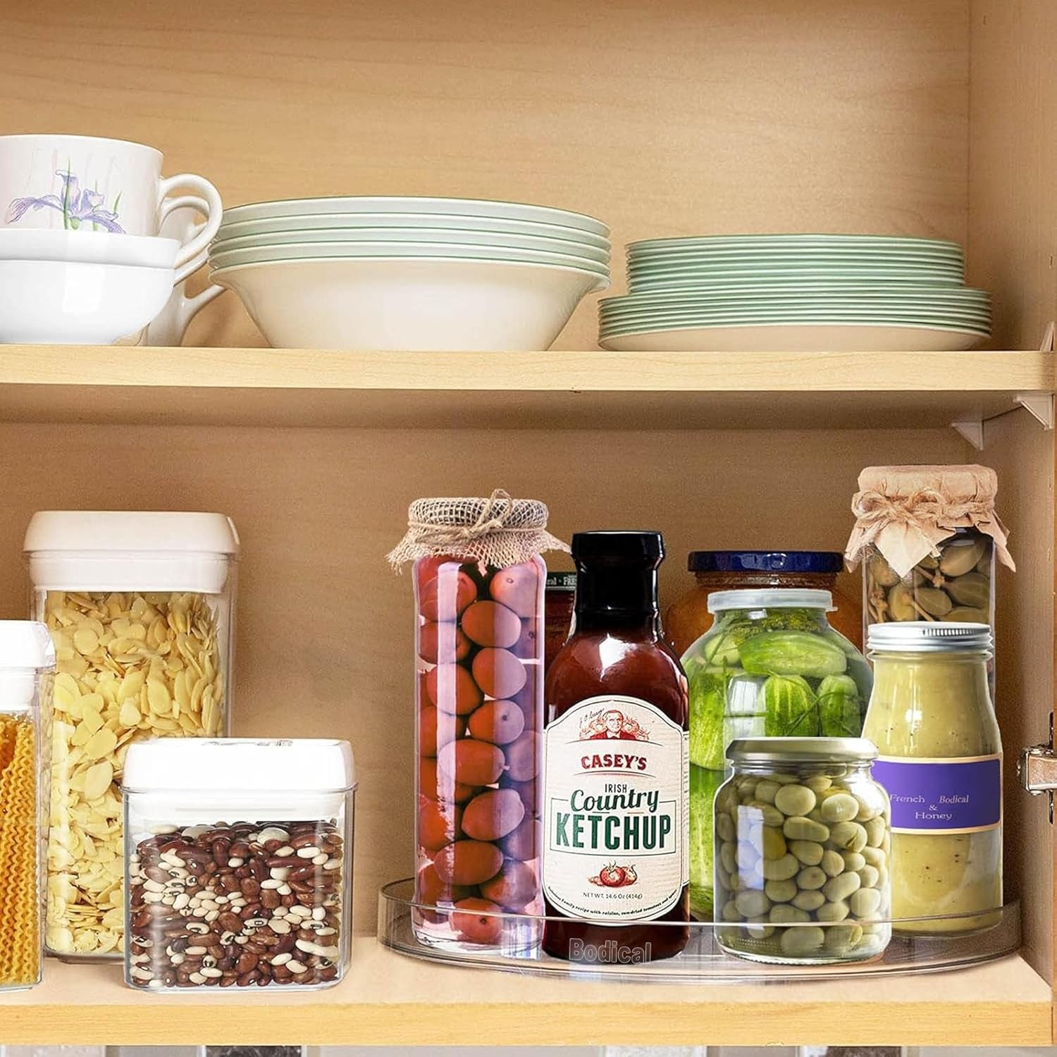 2 Pack Lazy Susan Organizer,10.6" Turntable Organizer for Pantry